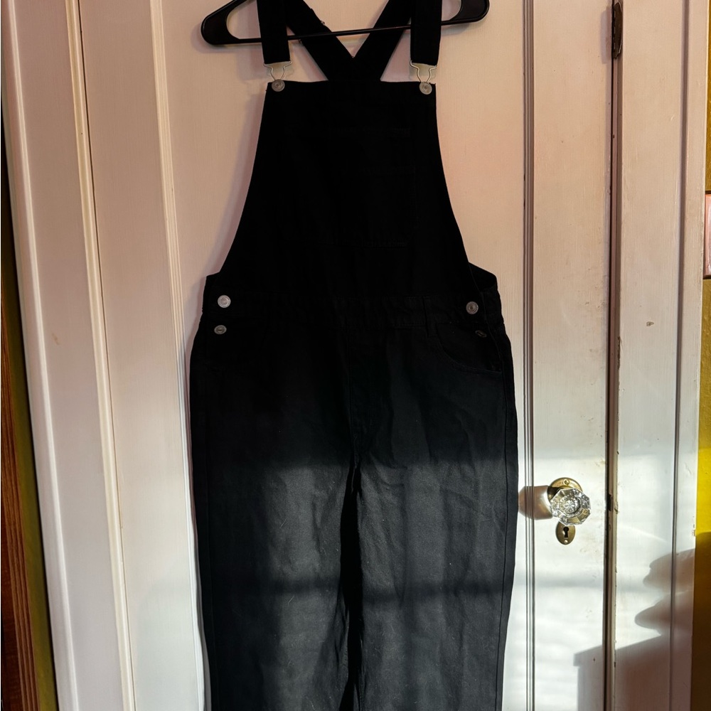 Women's Black Overalls